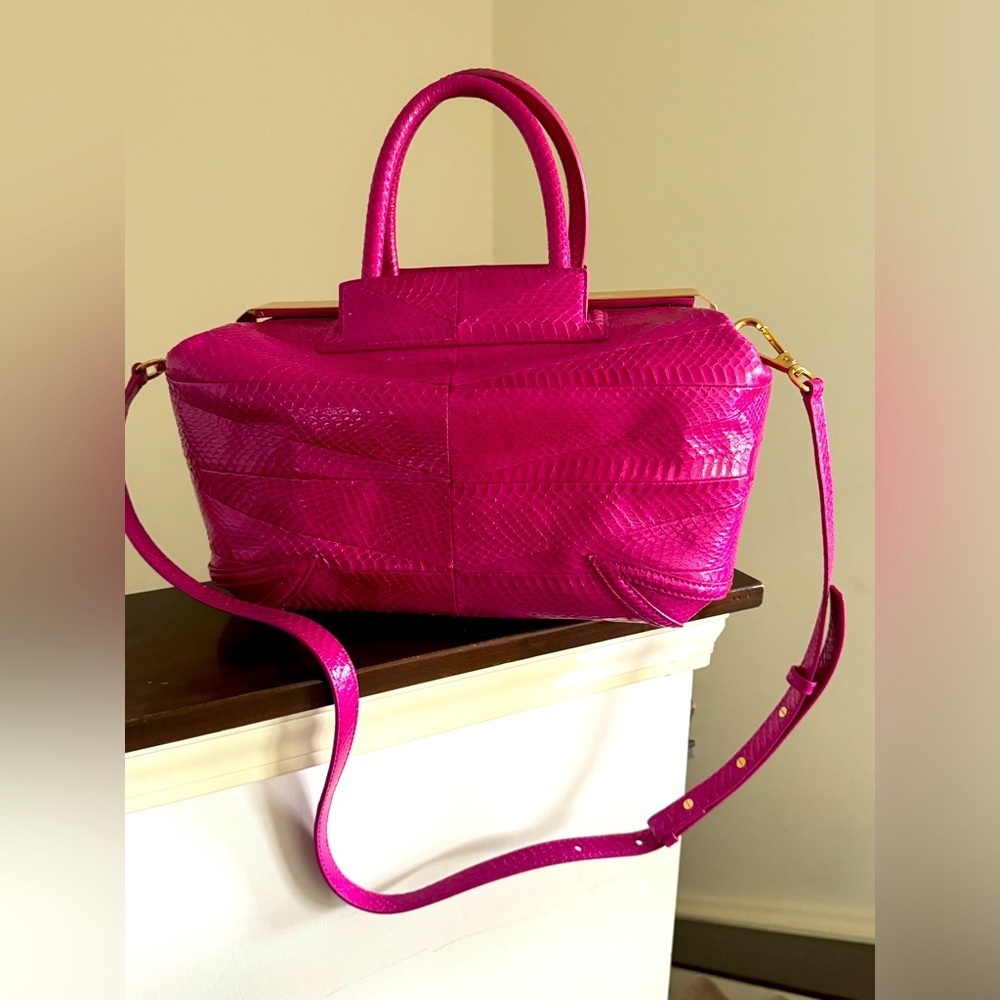 Brian Atwood Bags | Brian Atwood Genuine Snakeskin Bag Color: Magenta
